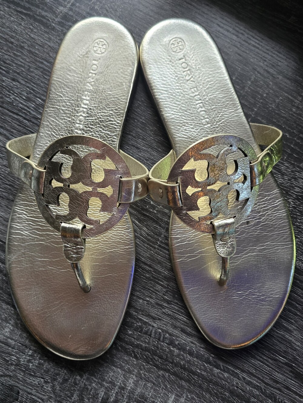 Tory Burch Spark Gold Metallic Miller